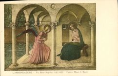 VINTAGE POSTCARD Annunciazione FRA Beato Angelico Firenze Museo S Marco