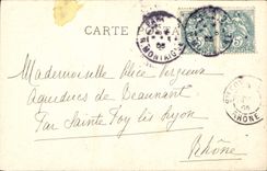 VINTAGE POSTCARD Museum of Louvre the Virgin and the child Jesus and Saint Jean Botticelli