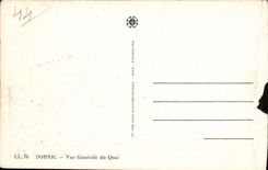 VINTAGE POSTCARD Pornic View of the Quay Boats