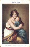 VINTAGE POSTCARD Museum of Louvre Vigee Lebrun