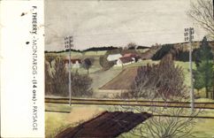 VINTAGE POSTCARD F Thierry Montargis Landscape