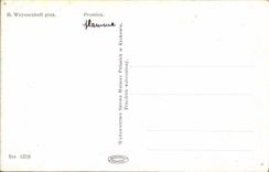 VINTAGE POSTCARD H Weyssenhoff pink Promien