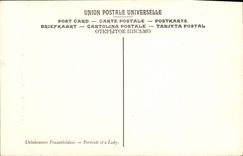 VINTAGE POSTCARD Van Dyck Portrait of Unknown Woman Museum of Lille