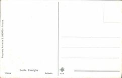 VINTAGE POSTCARD Santa Familla Raffaello