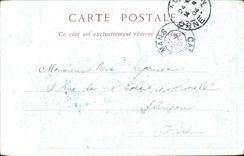 VINTAGE POSTCARD Commercial On the road of the La Rochelle the departure of hotel trade 1627 has