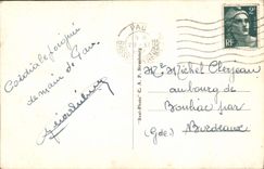 VINTAGE POSTCARD Pau Statue Henri IV Places Royal