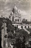 CPM Paris et ses Merveilles Basilique du Sacre Coeur de Montmartre et le funiculaire