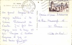 MODERN CARD Nantes the Castle of the Dukes of Brittany Tours of the Bridge levis