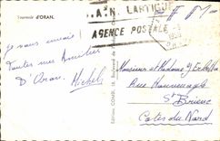 POSTAL MODERNA el recuerdo de Orán la estación de tren de la cornisa de Oranian marítima la casa de la agricultura pone Foch y el teatro