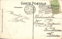 Estación grande de Bruselas de la POSTAL de la VENDIMIA