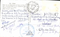 CPM Reims Place de la Republique et porte de Mars Rue J D Rockefeller et la Cathedrale 