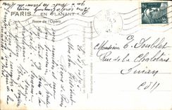 MODERN CARD Paris While Strolling Place of the Opera