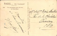 CPA Paris En Flanant Vue panoramique prise des tours de Notre Dame 