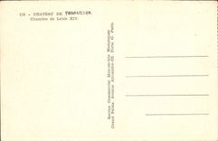 VINTAGE POSTCARD Castle of Versailles Room of louis XIV