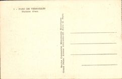 VINTAGE POSTCARD Park of Versailles Floor of water