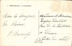 CPM Reims La Cathedrale 