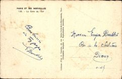 CPA Paris et ses Merveilles La Gare de l'Est