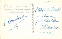 CPA Paris En Flanant La Madeleine et les Grands Boulevards
