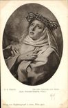 VINTAGE POSTCARD G B Tiepolo Die heil Catharina von Siena