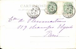 VINTAGE POSTCARD Paris Museum of Louvre Lorenzo Credi the Virgin and the Jesus child