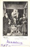 VINTAGE POSTCARD Milan the Virgin and the child Jesus Luini