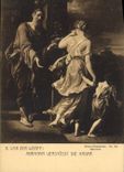 VINTAGE POSTCARD Van Dyck Werff Abraham Verstosst Die Hagar