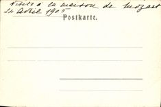 VINTAGE POSTCARD Familie Mozart Harpsichord