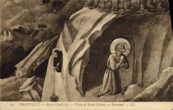 VINTAGE POSTCARD Chantilly Museum Cop Vision of Saint Jerome Giovanni