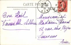 VINTAGE POSTCARD Merson the Wolf of Aggubio Museum of Lille