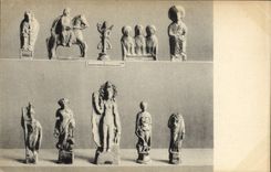 VINTAGE POSTCARD Provincial Museum Bonn Terrakottafiguren
