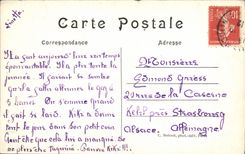 VINTAGE POSTCARD Humbert the idea of Fatherland the Pantheon Paris