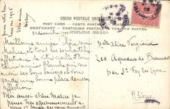 VINTAGE POSTCARD Musee of Louvre Exchanges of Elisabeth de France and Anne of Austria on the river of Hendaye Rubens