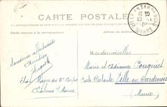 VINTAGE POSTCARD Trawl-nets on the Marne View