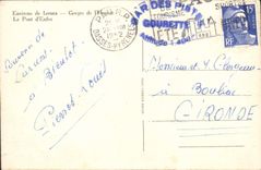 CPA Environs de Larues Gorges de l'Hourat Le Pont d'Enfer 