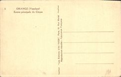 VINTAGE POSTCARD Orange Main entrance of the Split