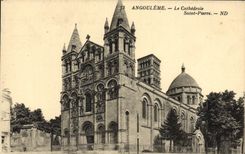 VINTAGE POSTCARD Angouleme the Cathedral Saint Pierre
