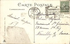 POSTAL de la VENDIMIA Niza la torre de Bellanda