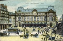 CPA Paris Gare Saint Lazare 