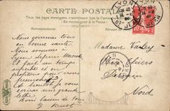 POSTAL Lyon de la VENDIMIA el St Jean y Fourvieres de la catedral