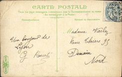 Jardines de Lyon de la POSTAL de la VENDIMIA de la prefectura