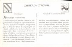 REPRO Monoplan Antoinette a son poste de vol Avion Aviation