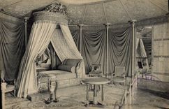 VINTAGE POSTCARD Castle of Malmaison Chambre has to sleep of the Josephine Empress