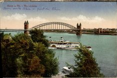 VINTAGE POSTCARD Bonn has Rh Rheinbrucke