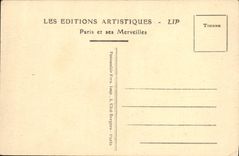 VINTAGE POSTCARD Paris the Palate and the Garden of Luxembourg Lion