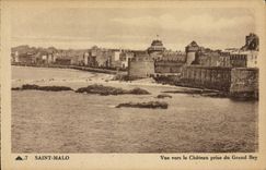 CPA Saint Malo Vue vers le Chateau prise du Grand Bey 