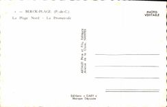 MODERN CARD Berck Beach the Northern Beach the Walk