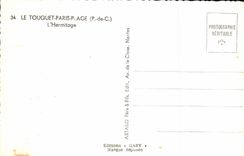 MODERN CARD Touquet Paris Beach the Hermitage