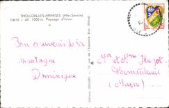 POSTAL MODERNA Thollon Memises