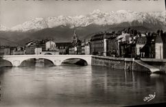 CPM Ghenoble Pont Marius Gontard et les Alpes