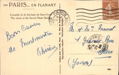 CPA Paris Sacre Coeur Ensemble de la Basilique du Sacre Coeur